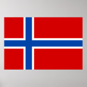 Poster Le Drapeau de Norway (Devant)