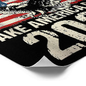 Poster Le drapeau de Trump 2024 reprend l'Amérique hommes (Coin)