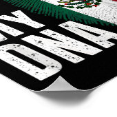 Poster Le Drapeau Mexicain Mexique C'Est Dans Mon Adn (Coin)