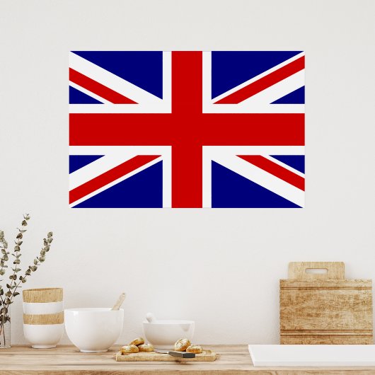 Poster Le drapeau Union Jack (Cuisine)