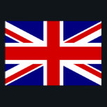 Poster Le drapeau Union Jack<br><div class="desc">Le drapeau Union Jack du Royaume-Uni - Royaume-Uni,  qui est en Grande-Bretagne. Le drapeau Union Jack symbolise l'unité entre l'Angleterre,  l'Écosse et l'Irlande. Les couleurs du drapeau de l'union jack sont rouge,  bleu,  blanc. Ce design est également disponible sur de nombreux autres produits pour vous de choisir parmi.</div>