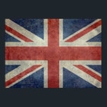 Poster Le drapeau Union Jack du Royaume-Uni - Vintage rét<br><div class="desc">Le drapeau emblématique de l'Union Jack avec mon traitement rétro vintage unique. Ce drapeau emblématique est une véritable fierté patriotique rouge,  blanc et bleu</div>