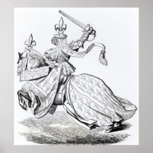 Poster Le Duc de Bourbon armé pour le Tournoi