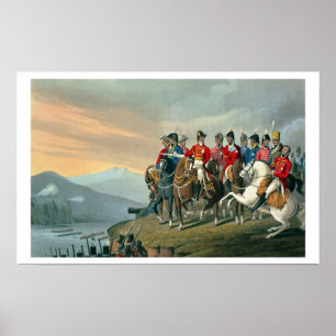Poster Le duc de Wellington et son état-major traversant