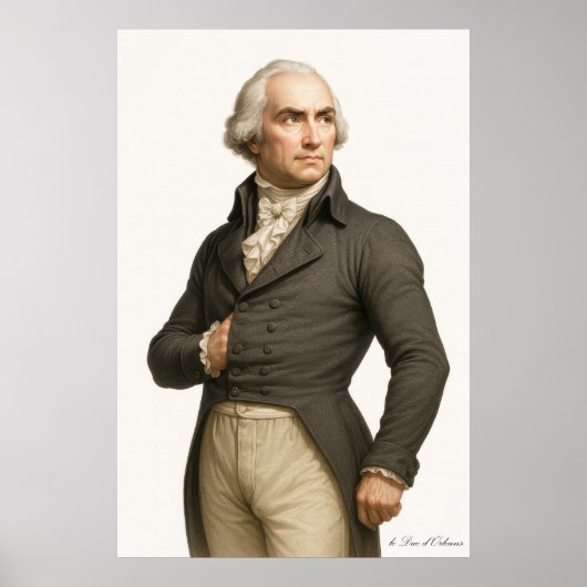 Poster Le Duc d'Orléans - Gravure de la Révolution frança (Devant)
