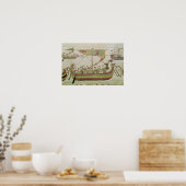Poster Le duc William de Normandie traverse la mer (Cuisine)