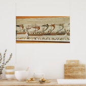 Poster Le duc William et sa flotte traversent la Manche (Cuisine)