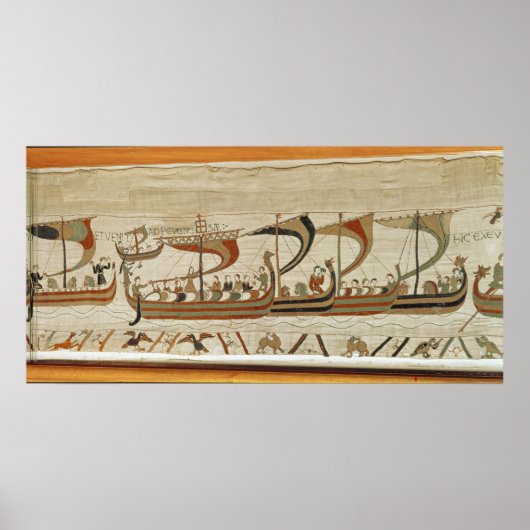 Poster Le duc William et sa flotte traversent la Manche (Devant)