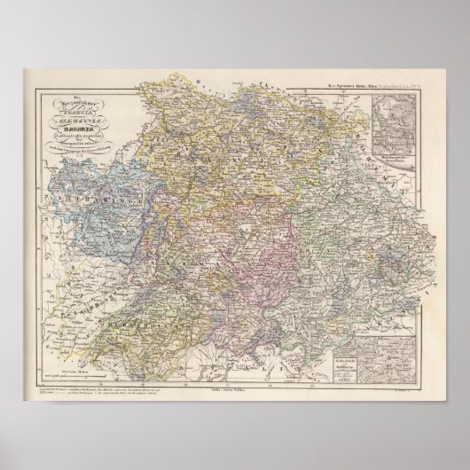 Poster Le duché de Francia, Alemannia, Bavière (Devant)