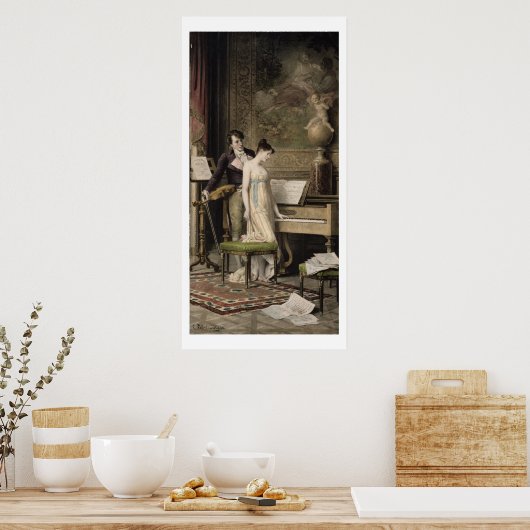 Poster Le Duet (mezzotint) (Cuisine)