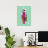 Poster Le "est" et le "était" (Bureau à domicile)