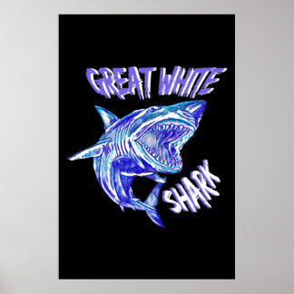 Poster Le fabuleux grand requin blanc