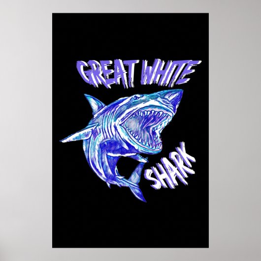 Poster Le fabuleux grand requin blanc (Devant)