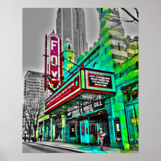 Poster Le Fabulous Fox Theatre Atlanta Georgia