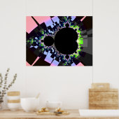 Poster Le Fameux Ensemble Complet Mandelbrot (Cuisine)