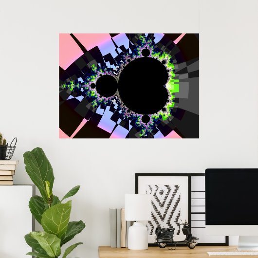 Poster Le Fameux Ensemble Complet Mandelbrot (Bureau à domicile)