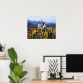 Poster Le fantaisiste Neuschwanstein est l'un des trois (Bureau à domicile)