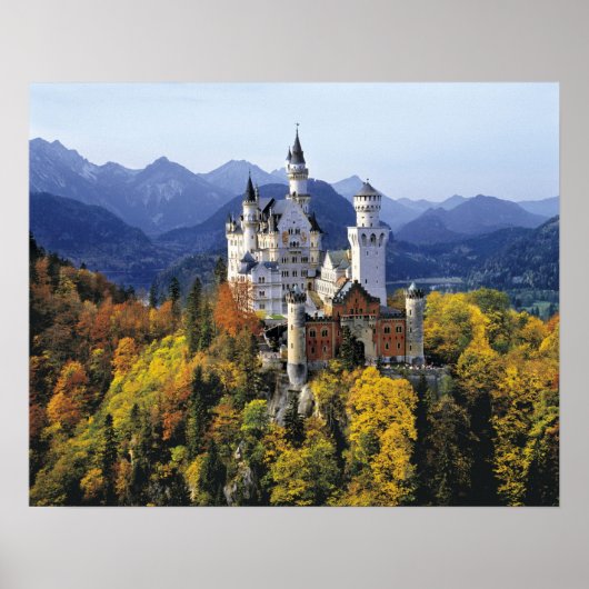 Poster Le fantaisiste Neuschwanstein est l'un des trois (Devant)