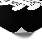 Poster Le Fantôme de Clown Twisty Blackwork (Coin)