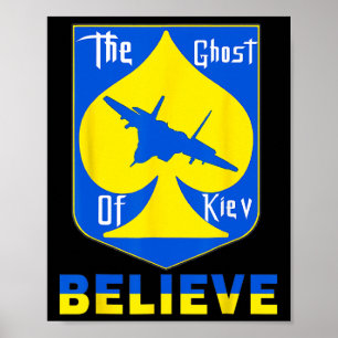 Poster Le Fantôme de Kiev Croit - Je suis avec l'Ukraine