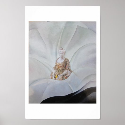 Poster Le Fantôme de la Fleur - art de collage (Devant)