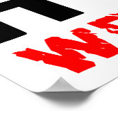 Poster Le Fascisme Dans Un Drapeau ! (Coin)