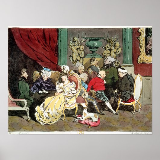 Poster Le Faubourg Saint-Germain, gravé par Delpech (Devant)