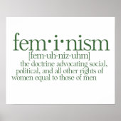 Poster Le féminisme défini (Devant)