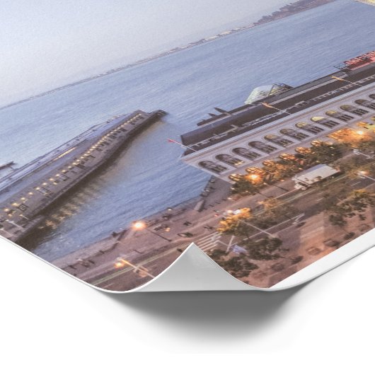 Poster Le Ferry Building de San Francisco (Coin)