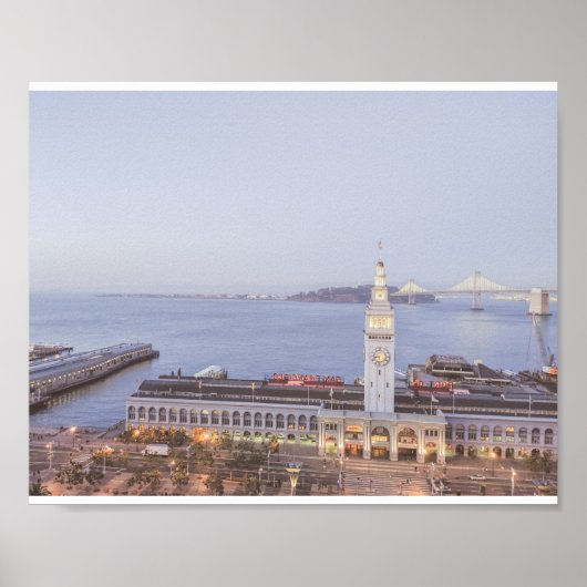 Poster Le Ferry Building de San Francisco (Devant)