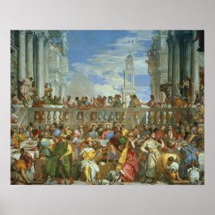 Poster Le festin de mariage chez Cana, c.1562 (huile sur