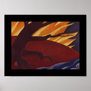 Poster Le feu d'automne