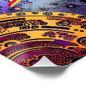 Poster "Le feu de la danse du Cosmos" Le Soleil (Coin)