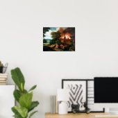 Poster Le feu de la Troie (Bureau à domicile)