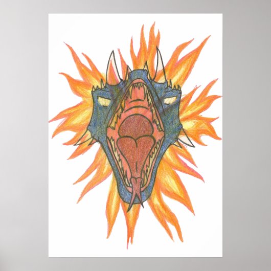 Poster Le feu du dragon (Devant)