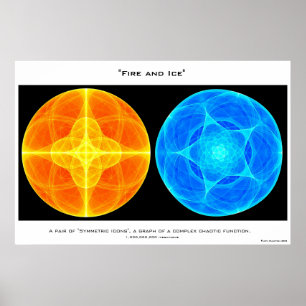 Poster Le feu et glace