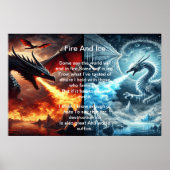 Poster Le feu et la glace : le récit d'un dragon (Devant)