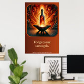 Poster Le Feu Qui Vous Met (Bureau à domicile)