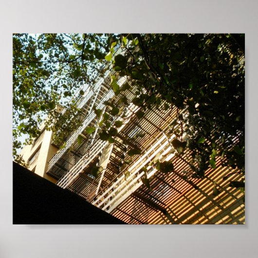 Poster Le feu s'échappe dans l'ombre et le soleil (Devant)