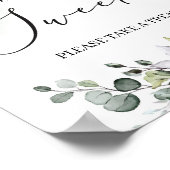 Poster Le feuillage boho moderne les bébés sont doux (Coin)