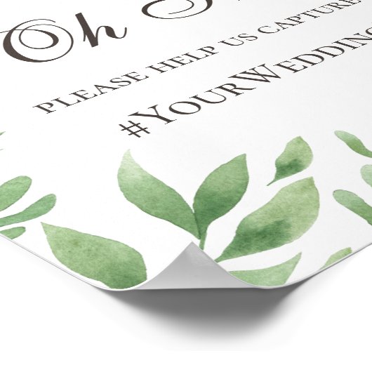 Poster Le feuillage verdoyant. Twitter mariage vert insta (Coin)