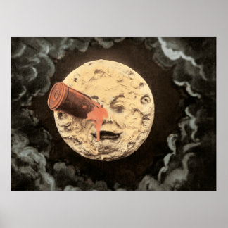 Poster Le film de Georges Melies Le voyage dans la lune d
