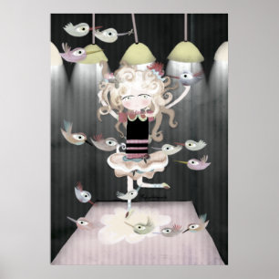 Poster Le film de suspense des oiseaux Alfred Hitchcock