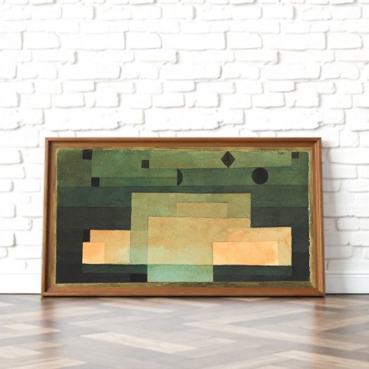 Poster Le firmament au-dessus du temple, Paul Klee Art