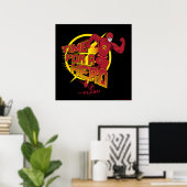 Poster Le Flash | Graphique "Le Temps D'Un Héros" (Bureau à domicile)