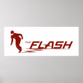 Poster Le Flash | Logo du nom du super héros (Devant)