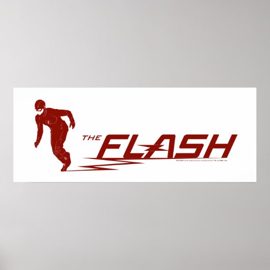 Poster Le Flash | Logo du nom du super héros (Devant)