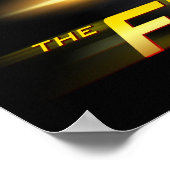 Poster Le Flash | Position de début de l'impression (Coin)