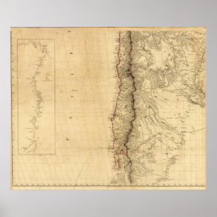 Poster Le fleuve Oricono, Venezuela, Colombie