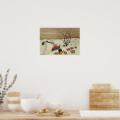 Poster Le foin au mouton par tracteur (Cuisine)